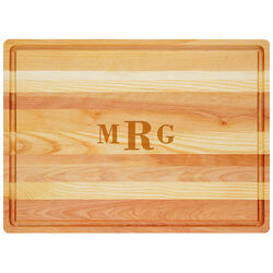 Block Monogram Master Wood Cutting Board